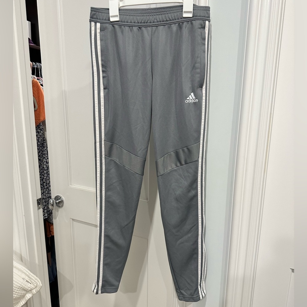Grey adidas’s track suit pants